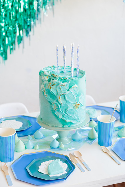 ocean themed birthday cake