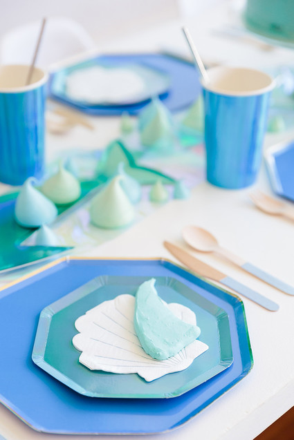 Shark themed metallic boy's birthday party Inspiration