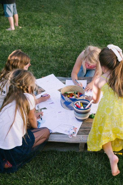 Backyard camp-themed 5th birthday party