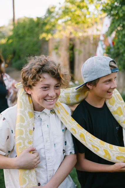 Backyard camp-themed 5th birthday party