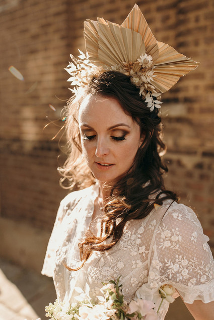 Unique bridal headpiece