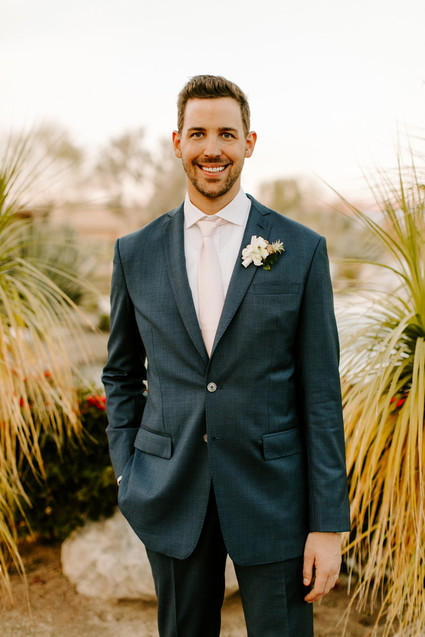 Luxe pink Palm Springs wedding at The Pond Estate