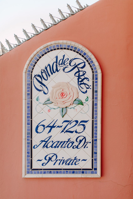 Luxe pink Palm Springs wedding at The Pond Estate