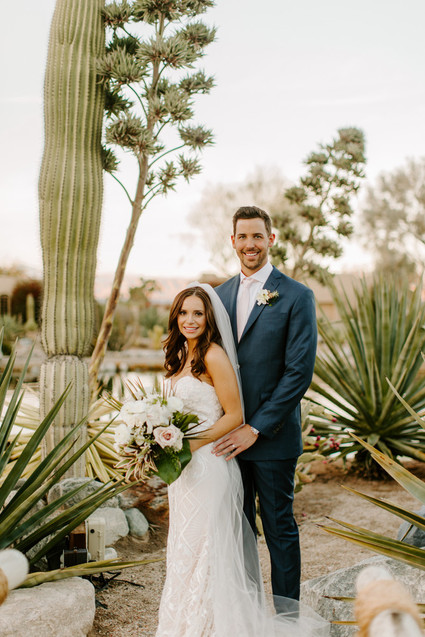 Luxe pink Palm Springs wedding at The Pond Estate