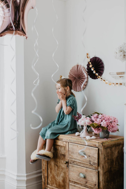 4th birthday breakfast party at home for twin girls