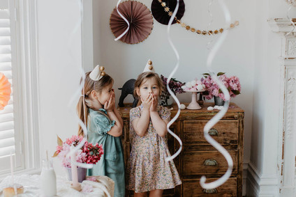 4th birthday breakfast party at home for twin girls