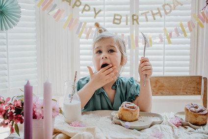 4th birthday breakfast party at home for twin girls