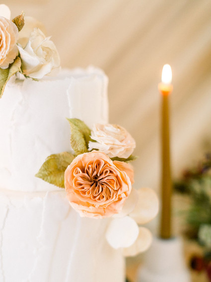 Floral wedding cake