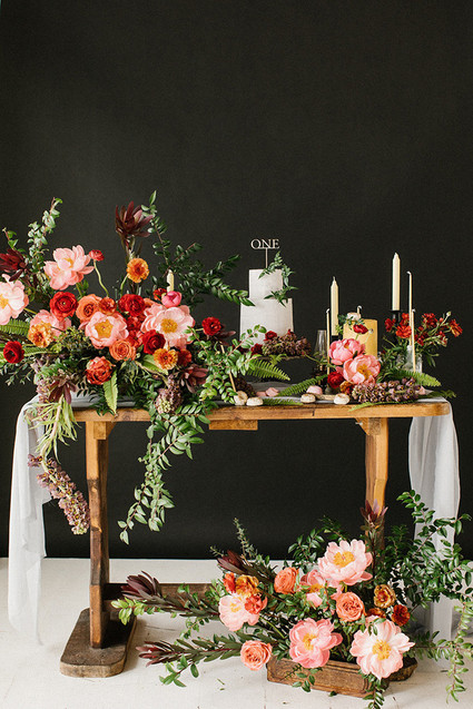 Peony cake table Inspiration