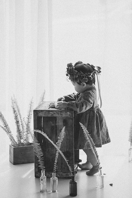 Elegant floral first birthday Korean Dol with peonies