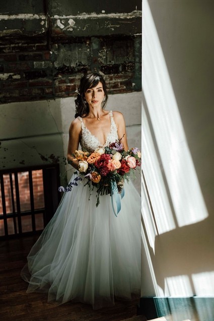 Colorful wedding inspiration from the Big Fake Wedding Kansas City Inspiration
