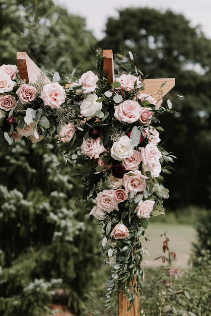 Blush wedding flowers