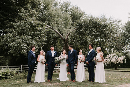 White bridesmaid dresses