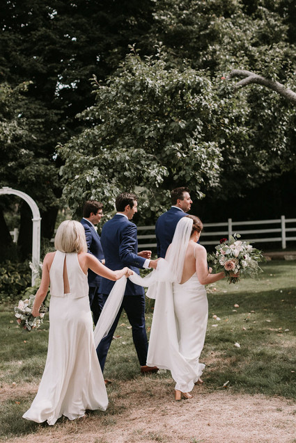 White bridesmaid dresses