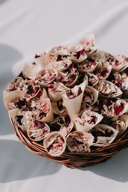Green and white Maine barn wedding