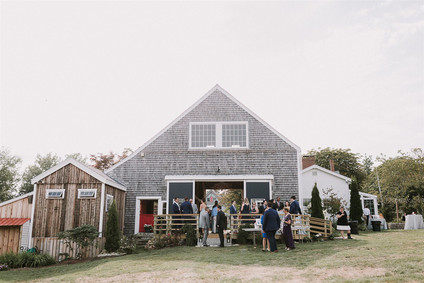 Summer barn wedding in Maine