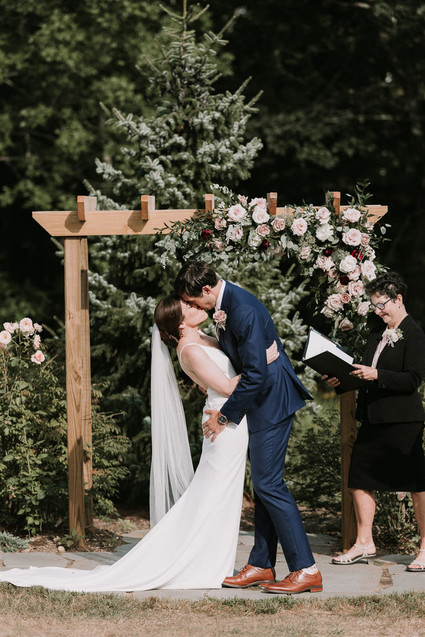 Maine wedding ceremony