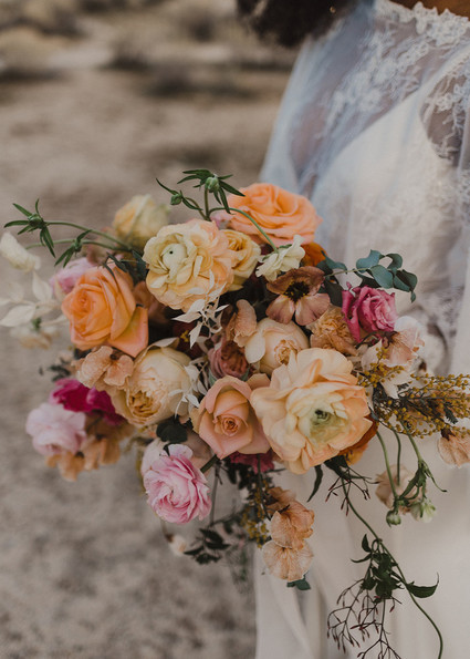 70s inspired Joshua Tree elopement Inspiration