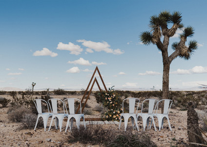 70s inspired Joshua Tree elopement