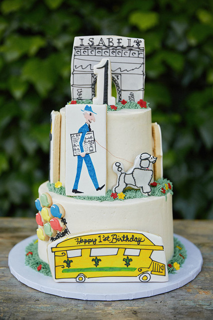 Circus themed birthday cake