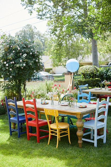 Modern circus 1st birthday party