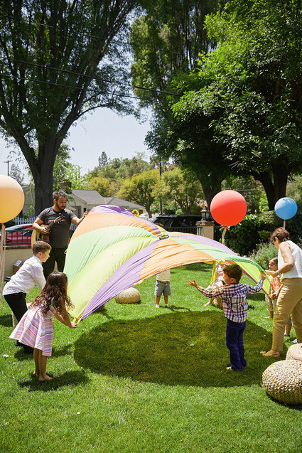 Modern circus 1st birthday party