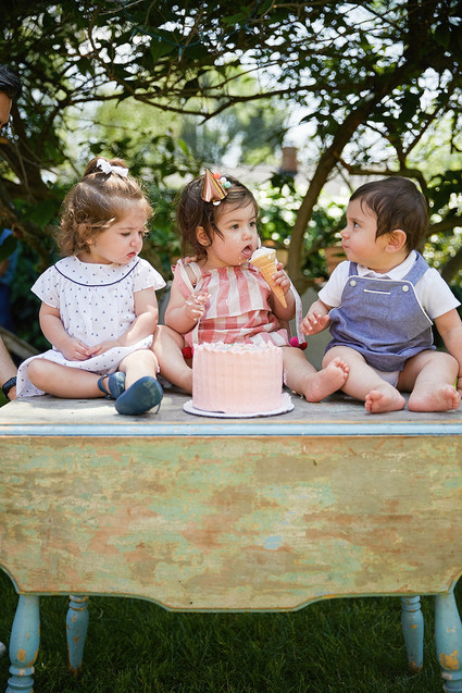 Modern circus 1st birthday party