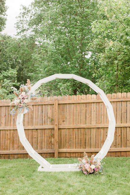 Floral hoop idea