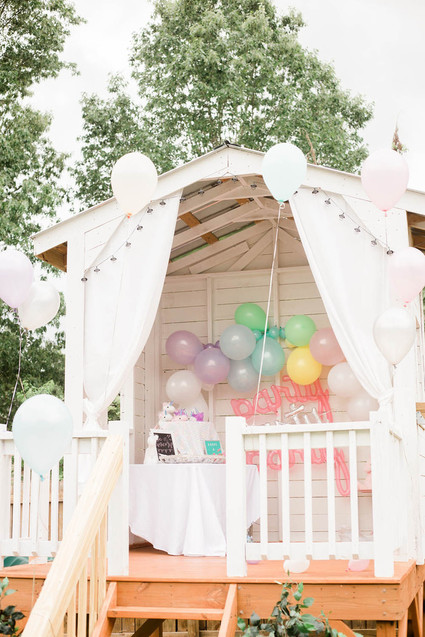 Playhouse birthday decor