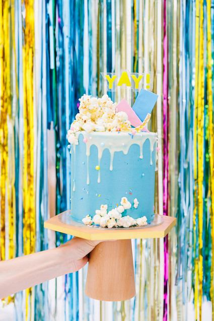 Colorful kids birthday cake