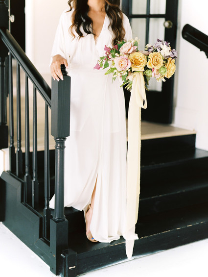 Yellow bridal bouquet