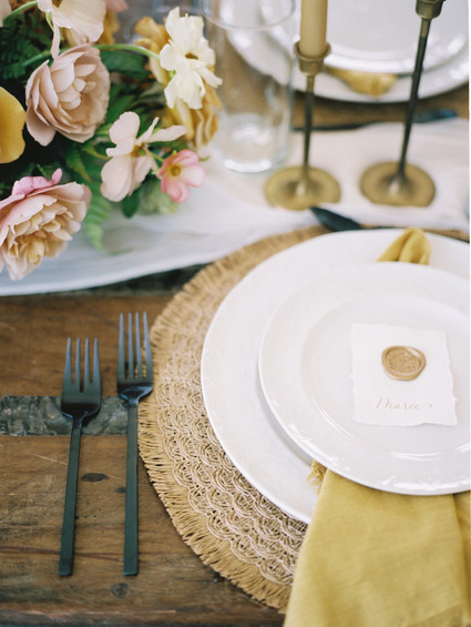 Black and yellow wedding ideas