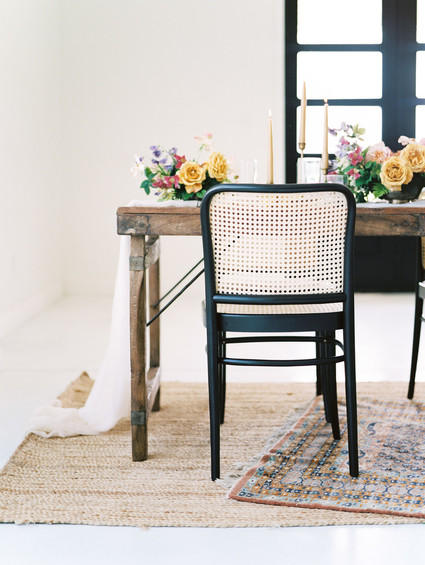 Black and yellow wedding ideas