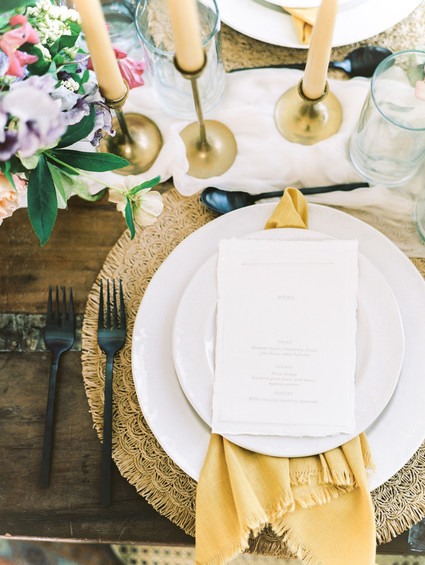 Black and yellow wedding ideas