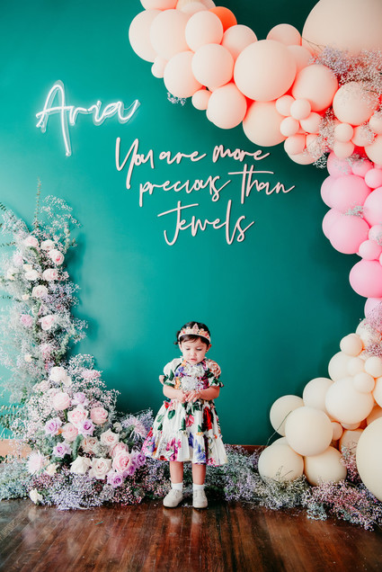 Balloon installation for kids birthday