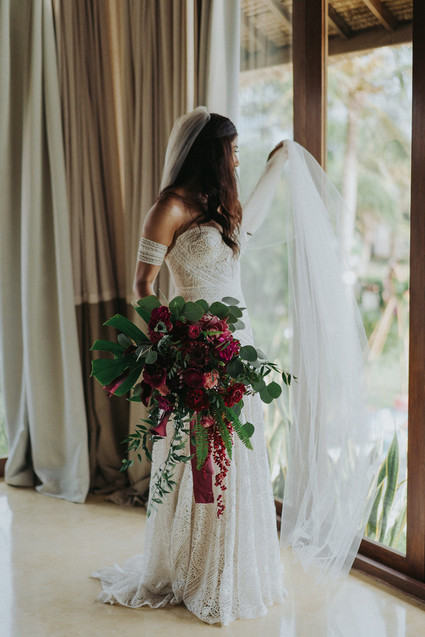 Tropical bridal bouquet