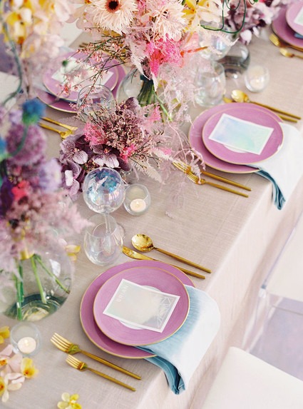 Pastel tablescape