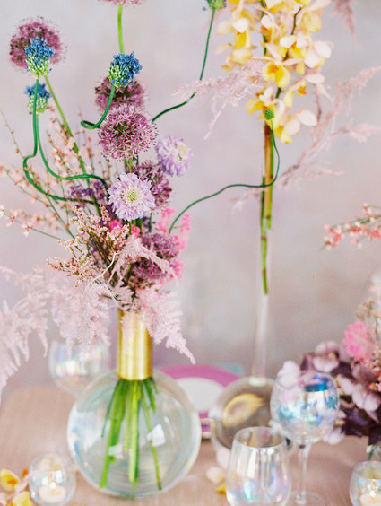 Modern pastel iridescent wedding ideas