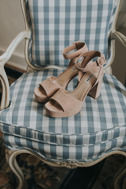 Nude bridal heels