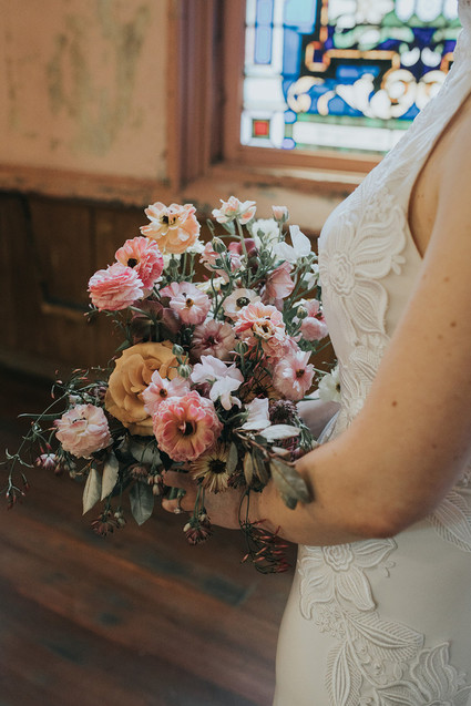Spring wedding bouquet