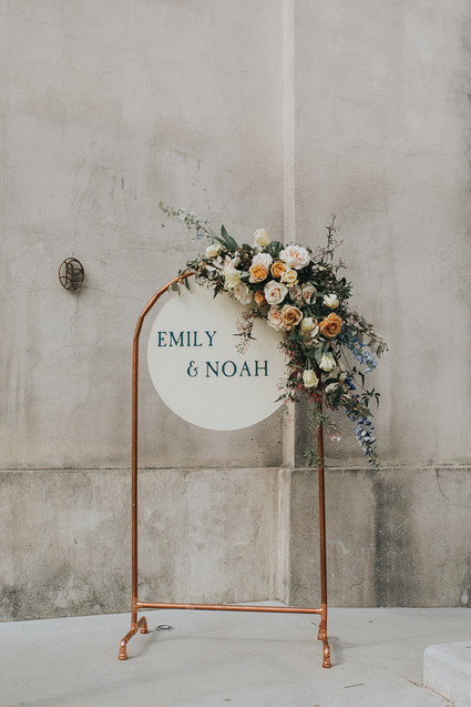 Spring wedding sign