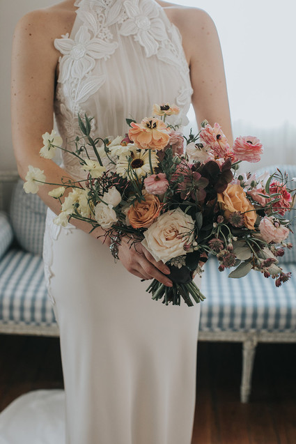 Spring bridal bouquet