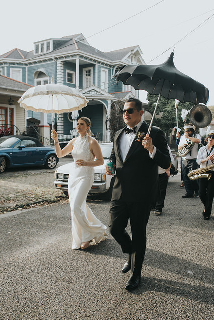 Wedding parade in NOLA