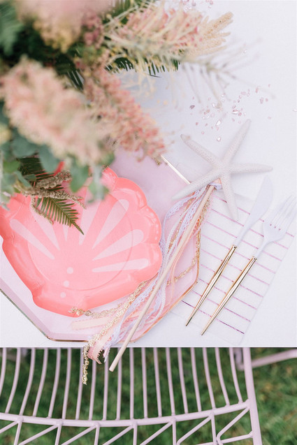 Sharks and mermaids joint birthday pool party