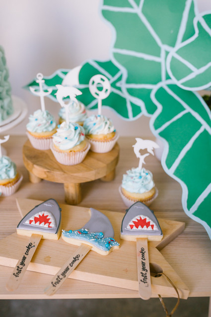 Boys shark themed birthday