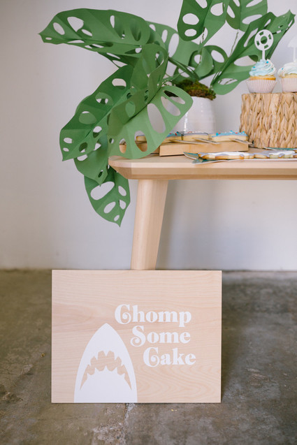 Boys shark themed birthday