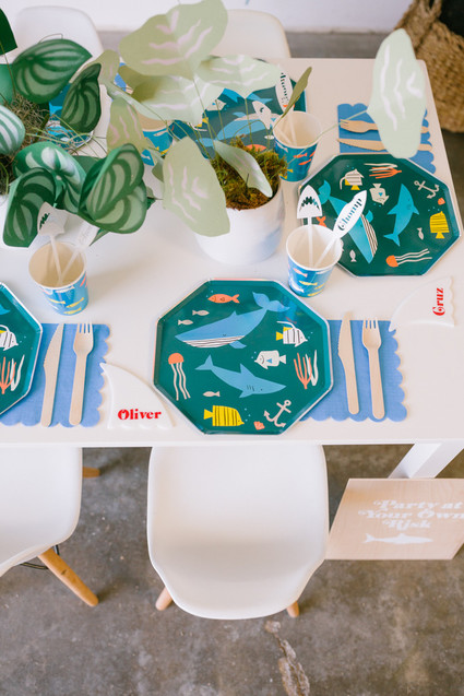 Boys shark themed birthday