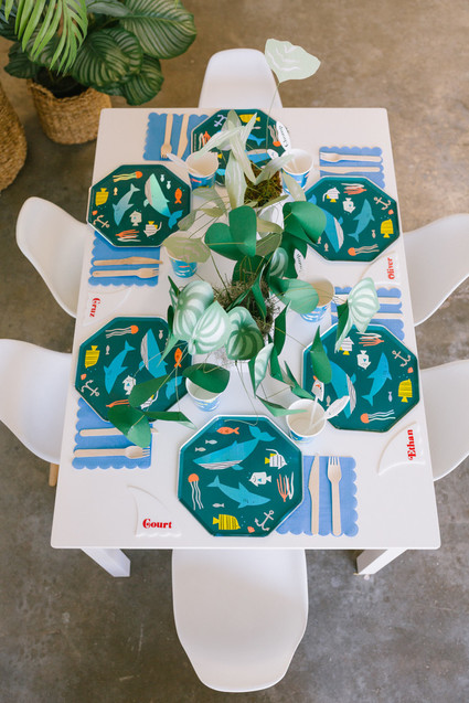 Boys shark themed birthday