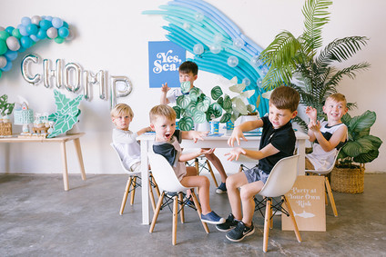 Boys shark themed birthday