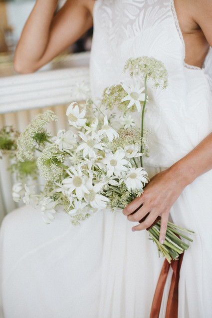 White bridal bouquet
